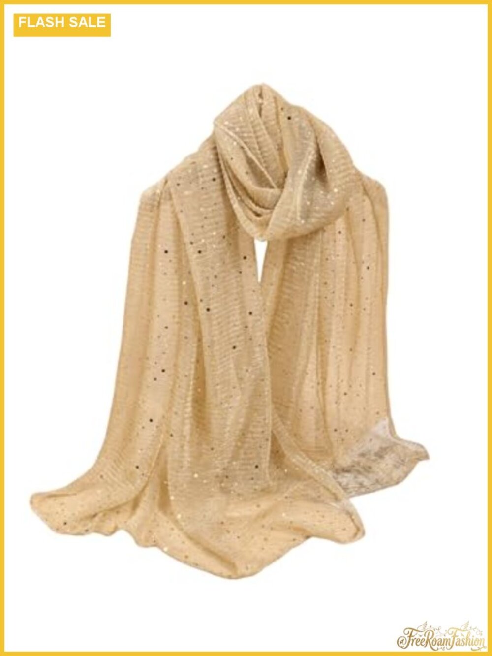 Womens Sequin Mesh Square Scarf Silk Wrap Shawl One Size